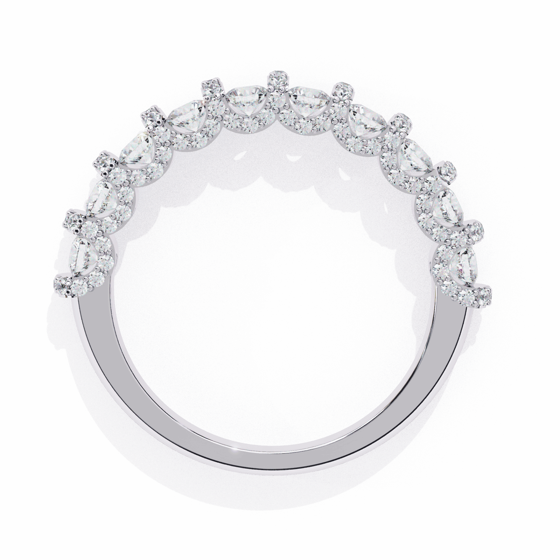 1 Carat Round Eternity Wedding Band in Moissanite | House of Estara