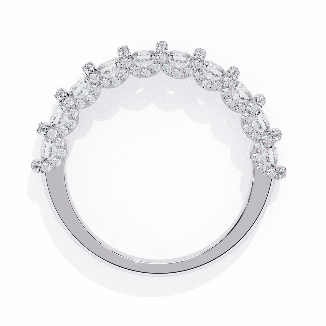 1 Carat Round Eternity Wedding Band in Moissanite | House of Estara
