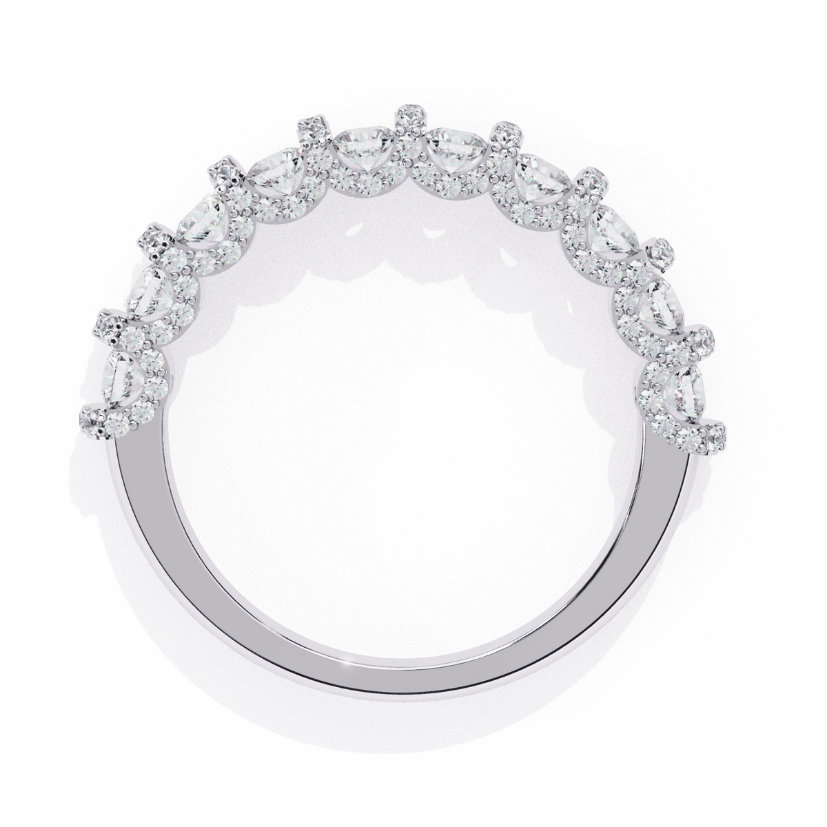 1 Carat Round Eternity Wedding Band in Moissanite | House of Estara
