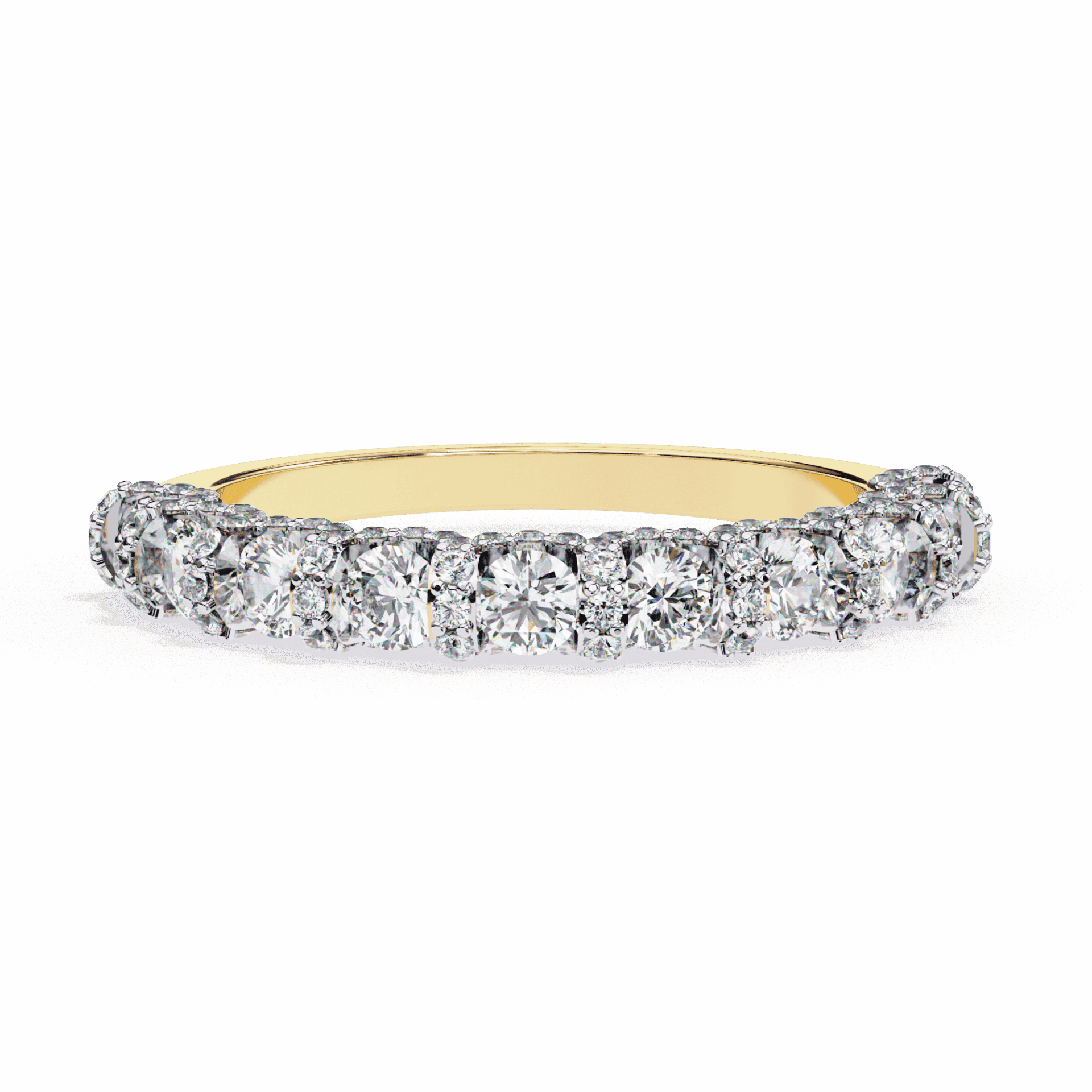 1 Carat Round Eternity Wedding Band in Moissanite | House of Estara