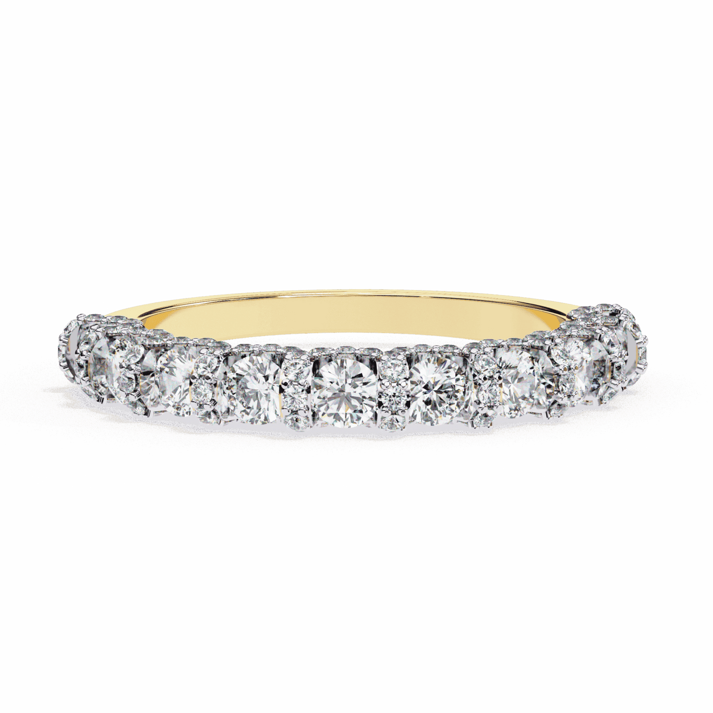 1 Carat Round Eternity Wedding Band in Moissanite | House of Estara