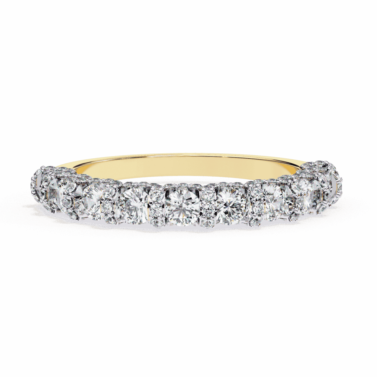 1 Carat Round Eternity Wedding Band in Moissanite | House of Estara