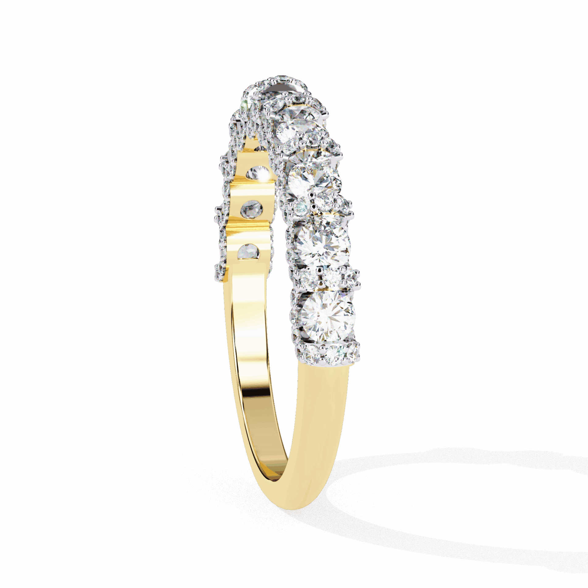 1 Carat Round Eternity Wedding Band in Moissanite | House of Estara