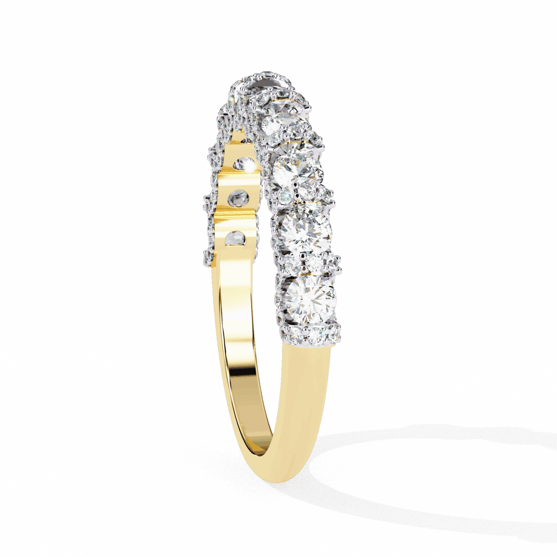 1 Carat Round Eternity Wedding Band in Moissanite | House of Estara