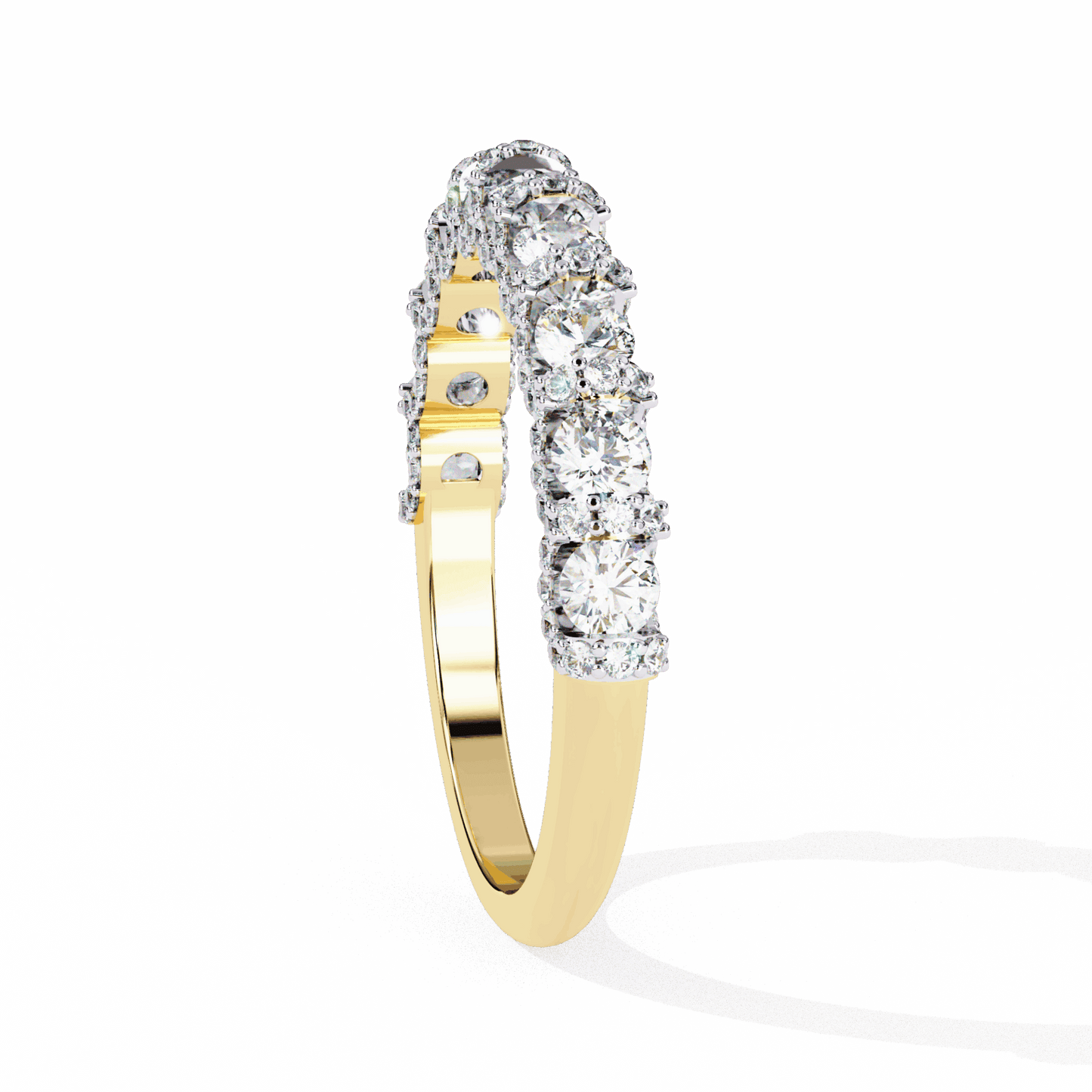 1 Carat Round Eternity Wedding Band in Moissanite | House of Estara