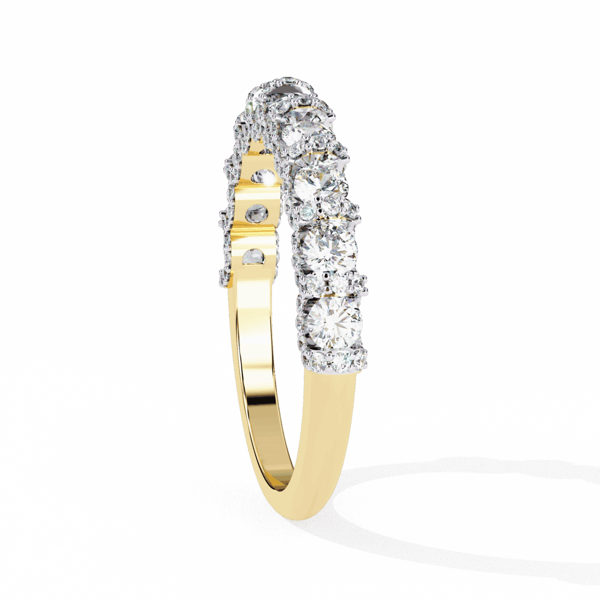 1 Carat Round Eternity Wedding Band in Moissanite | House of Estara