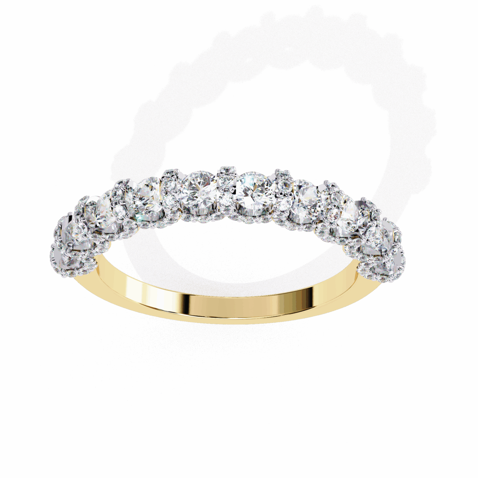 1 Carat Round Eternity Wedding Band in Moissanite | House of Estara