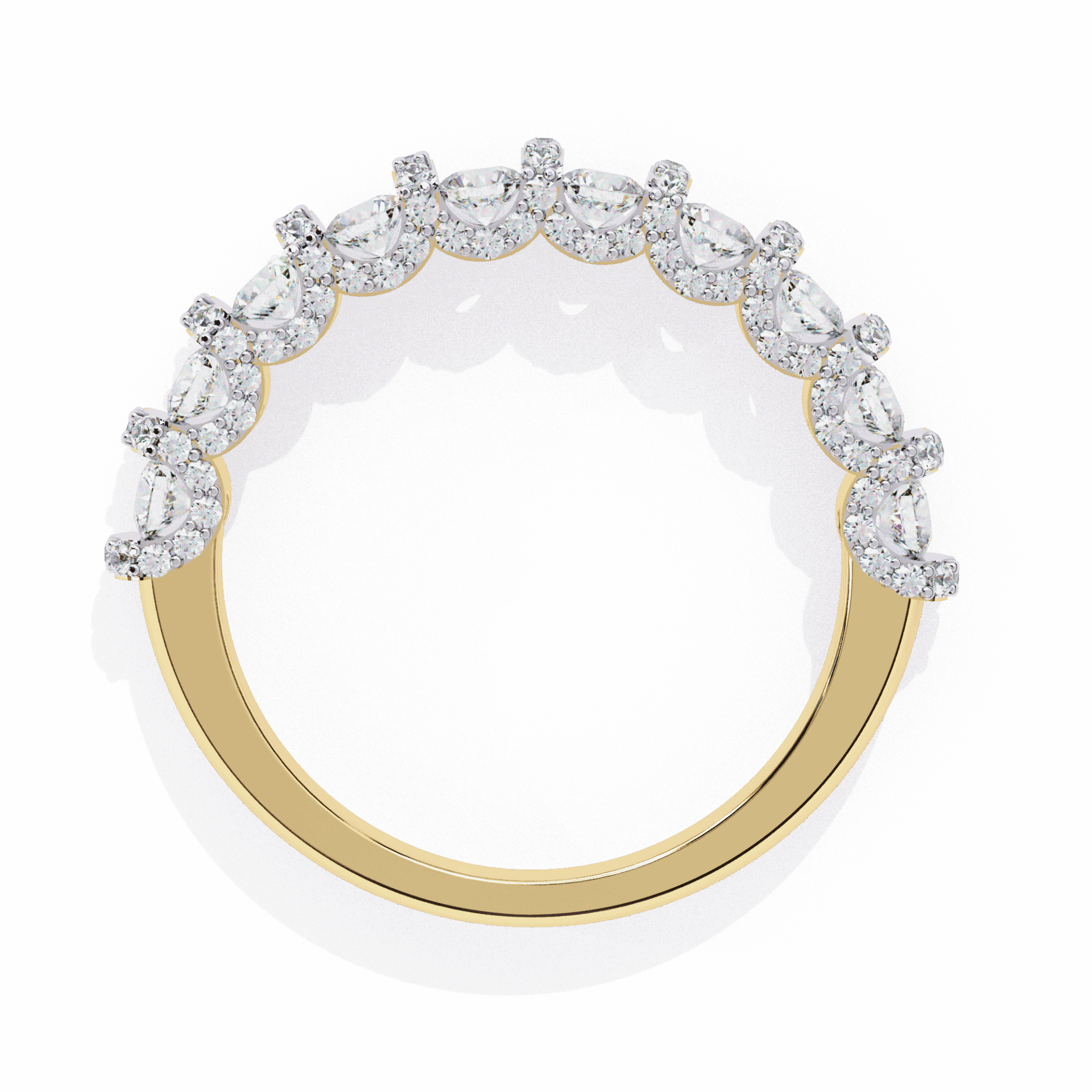 1 Carat Round Eternity Wedding Band in Moissanite | House of Estara