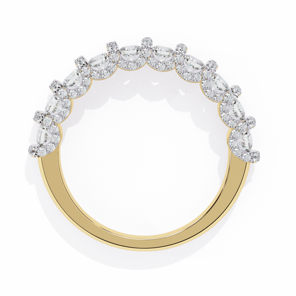 1 Carat Round Eternity Wedding Band in Moissanite | House of Estara