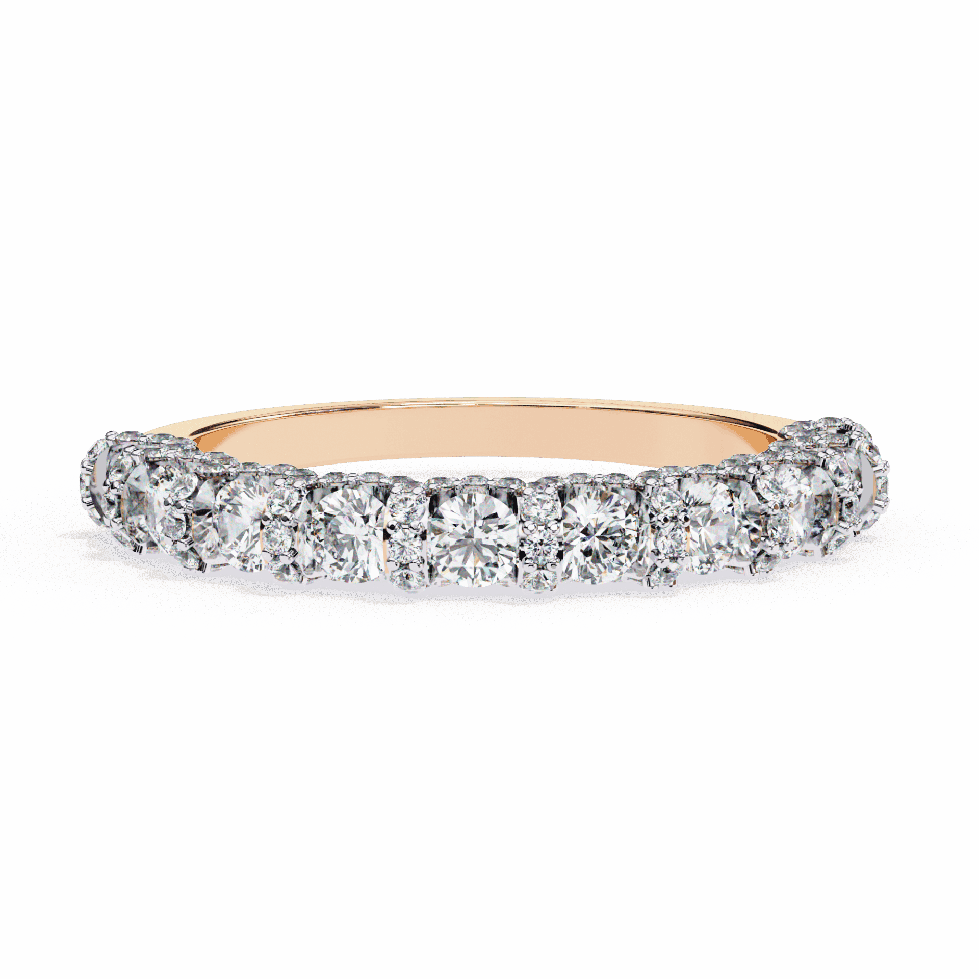 1 Carat Round Eternity Wedding Band in Moissanite | House of Estara