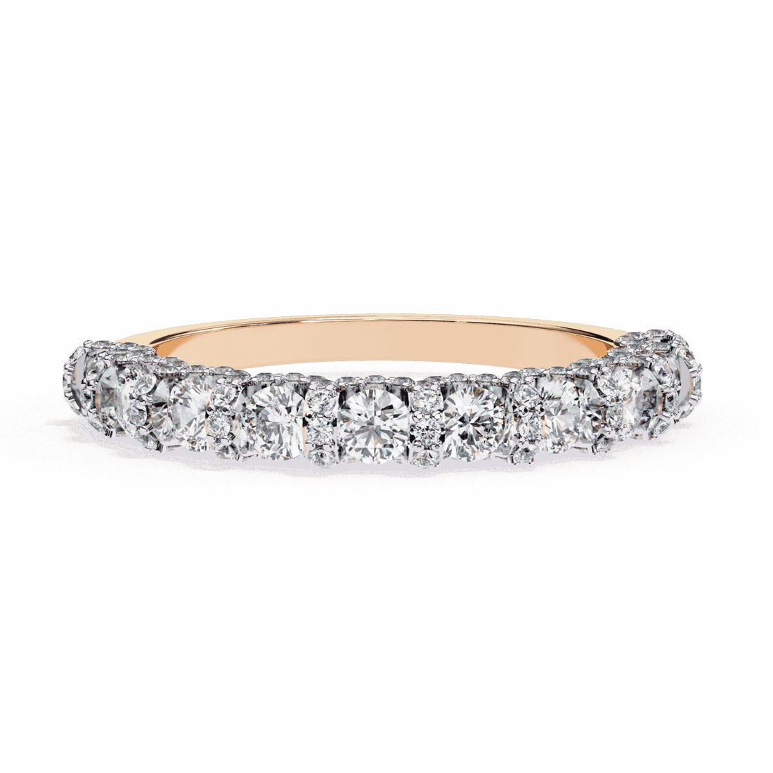 1 Carat Round Eternity Wedding Band in Moissanite | House of Estara
