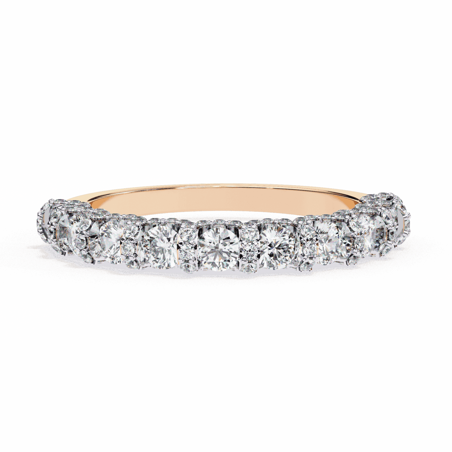 1 Carat Round Eternity Wedding Band in Moissanite | House of Estara