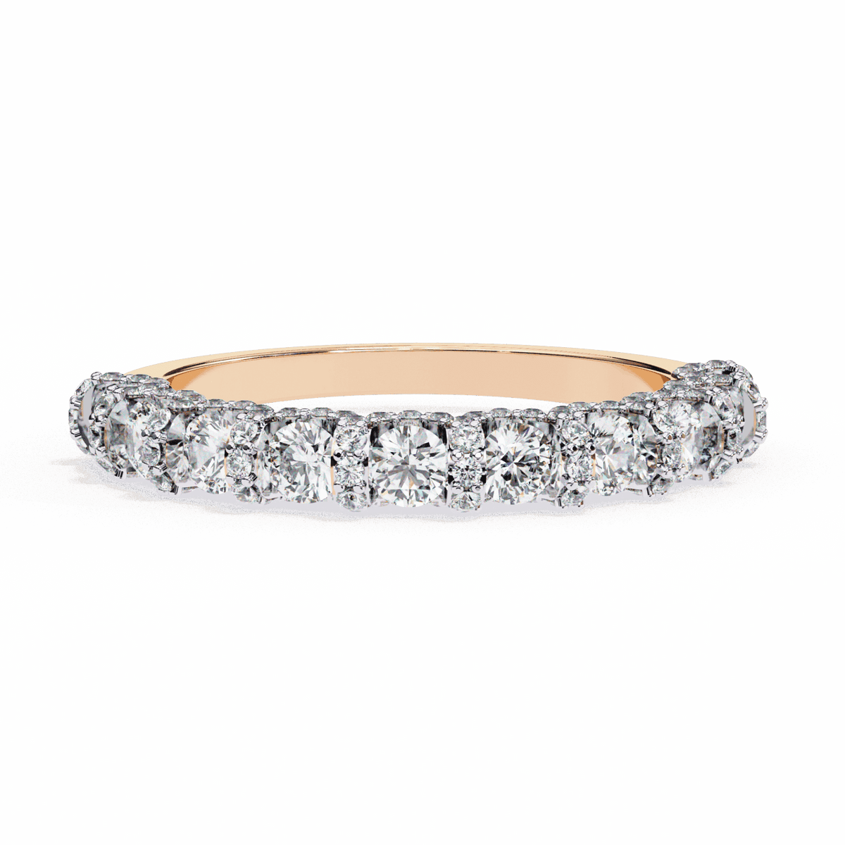 1 Carat Round Eternity Wedding Band in Moissanite | House of Estara