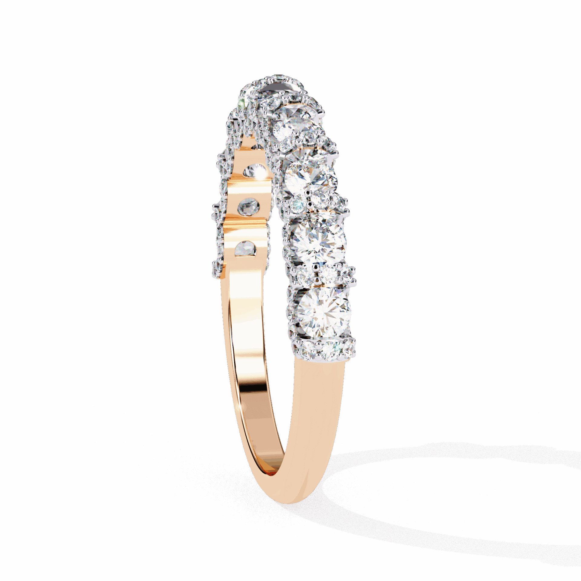 1 Carat Round Eternity Wedding Band in Moissanite | House of Estara