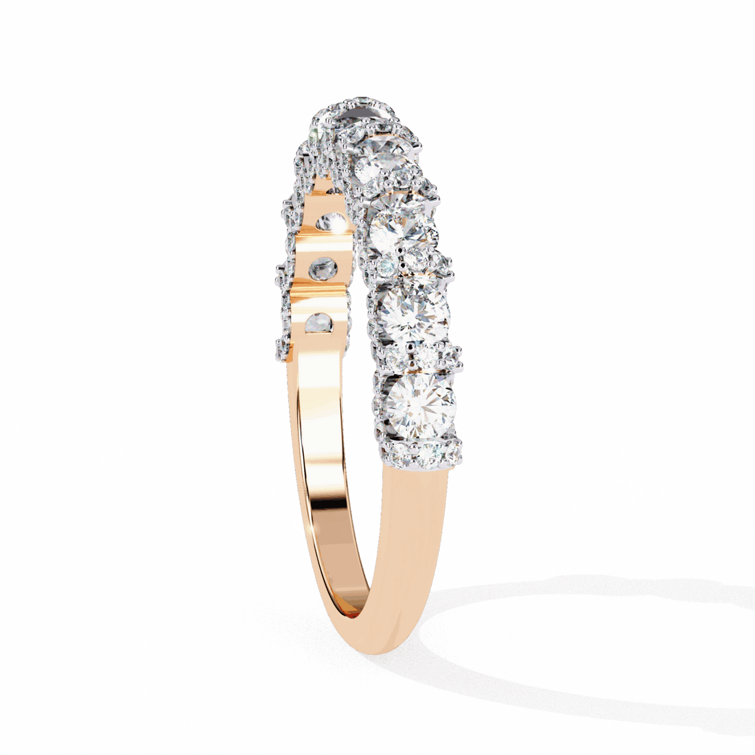 1 Carat Round Eternity Wedding Band in Moissanite | House of Estara