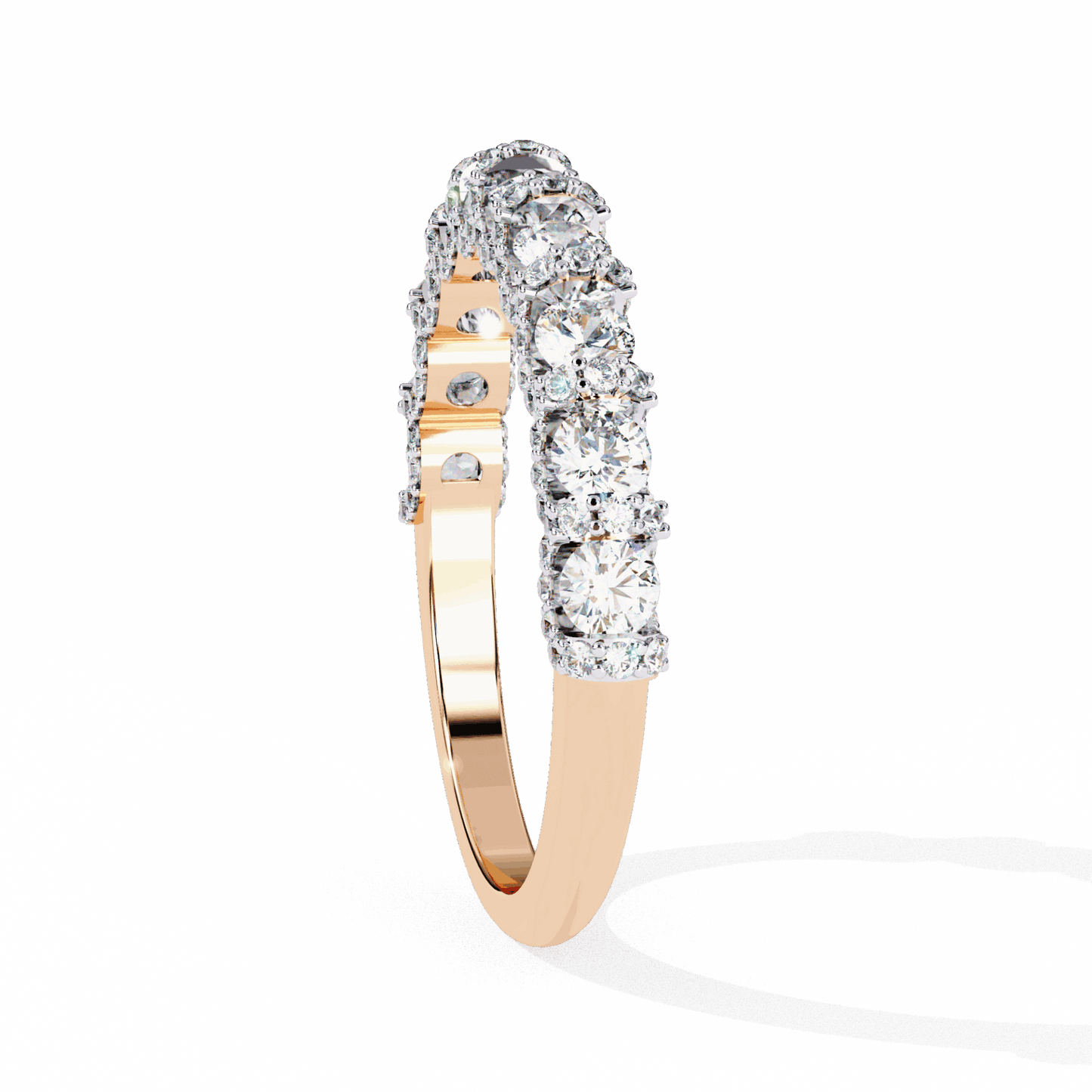 1 Carat Round Eternity Wedding Band in Moissanite | House of Estara