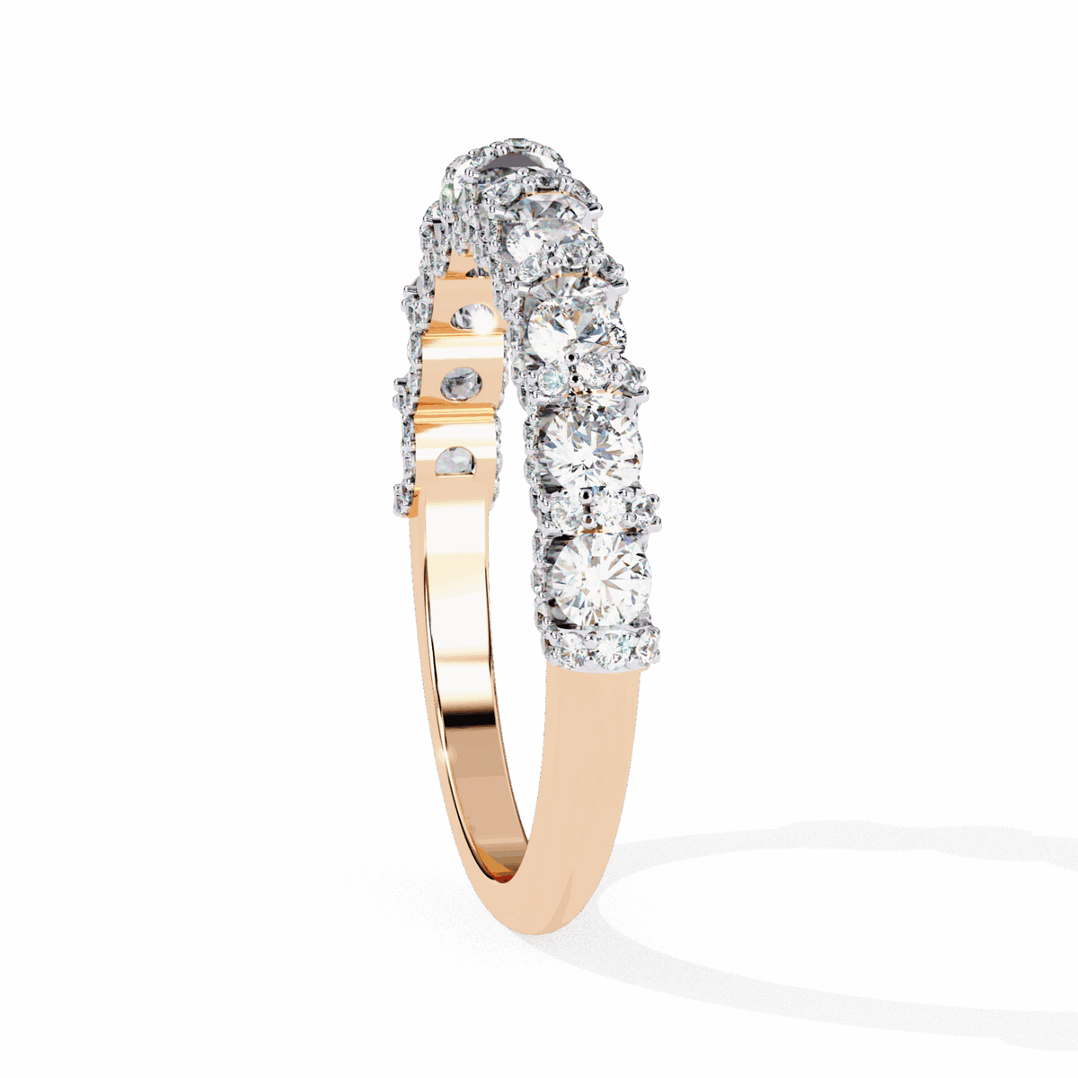 1 Carat Round Eternity Wedding Band in Moissanite | House of Estara