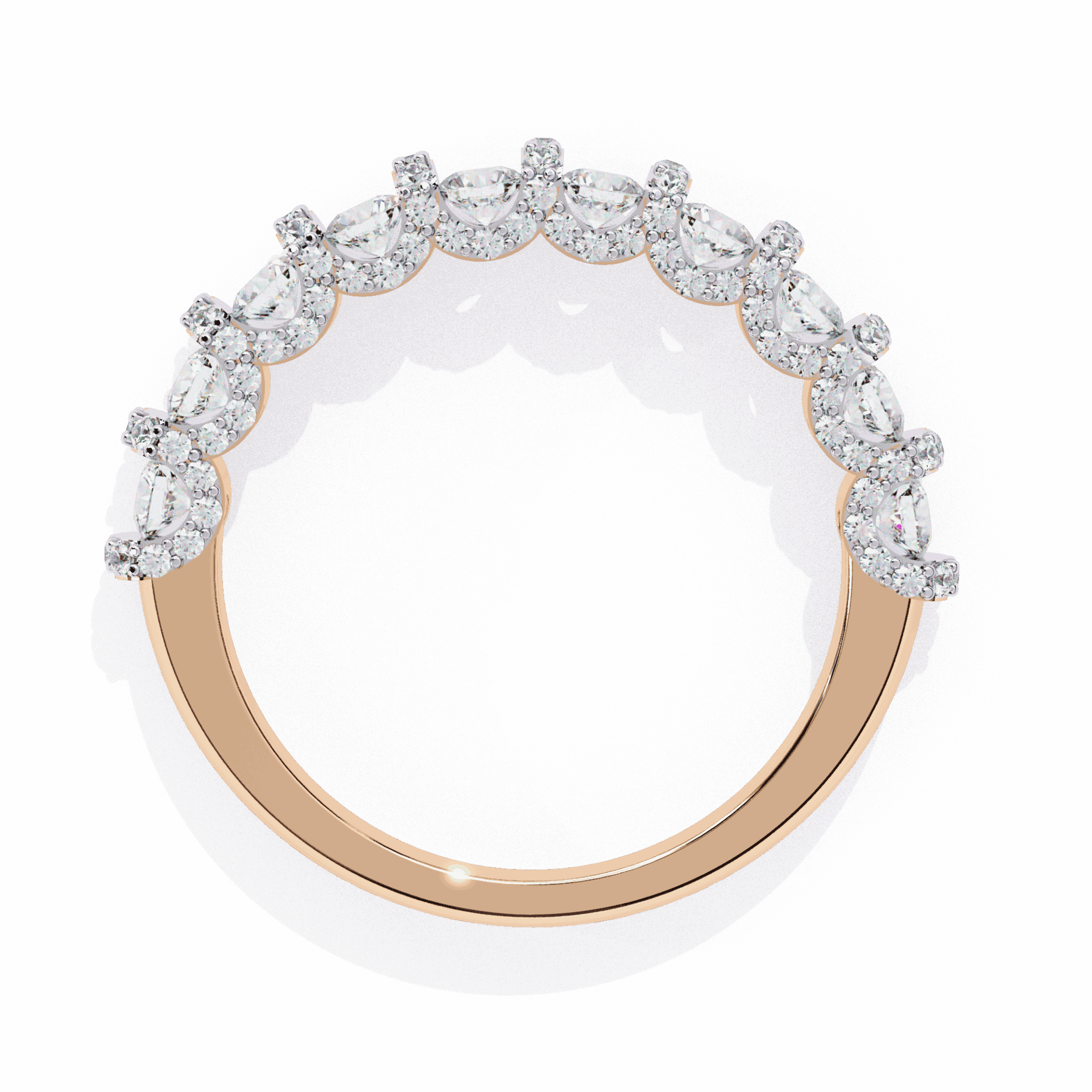 1 Carat Round Eternity Wedding Band in Moissanite | House of Estara