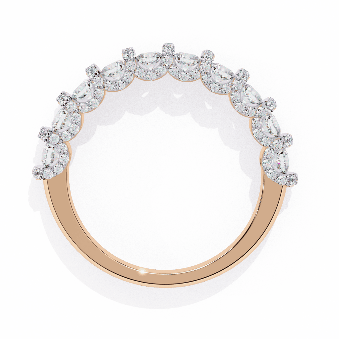 1 Carat Round Eternity Wedding Band in Moissanite | House of Estara