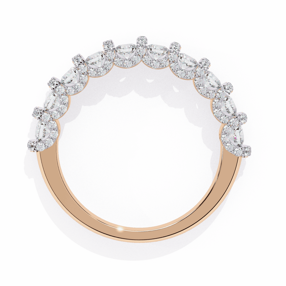 1 Carat Round Eternity Wedding Band in Moissanite | House of Estara