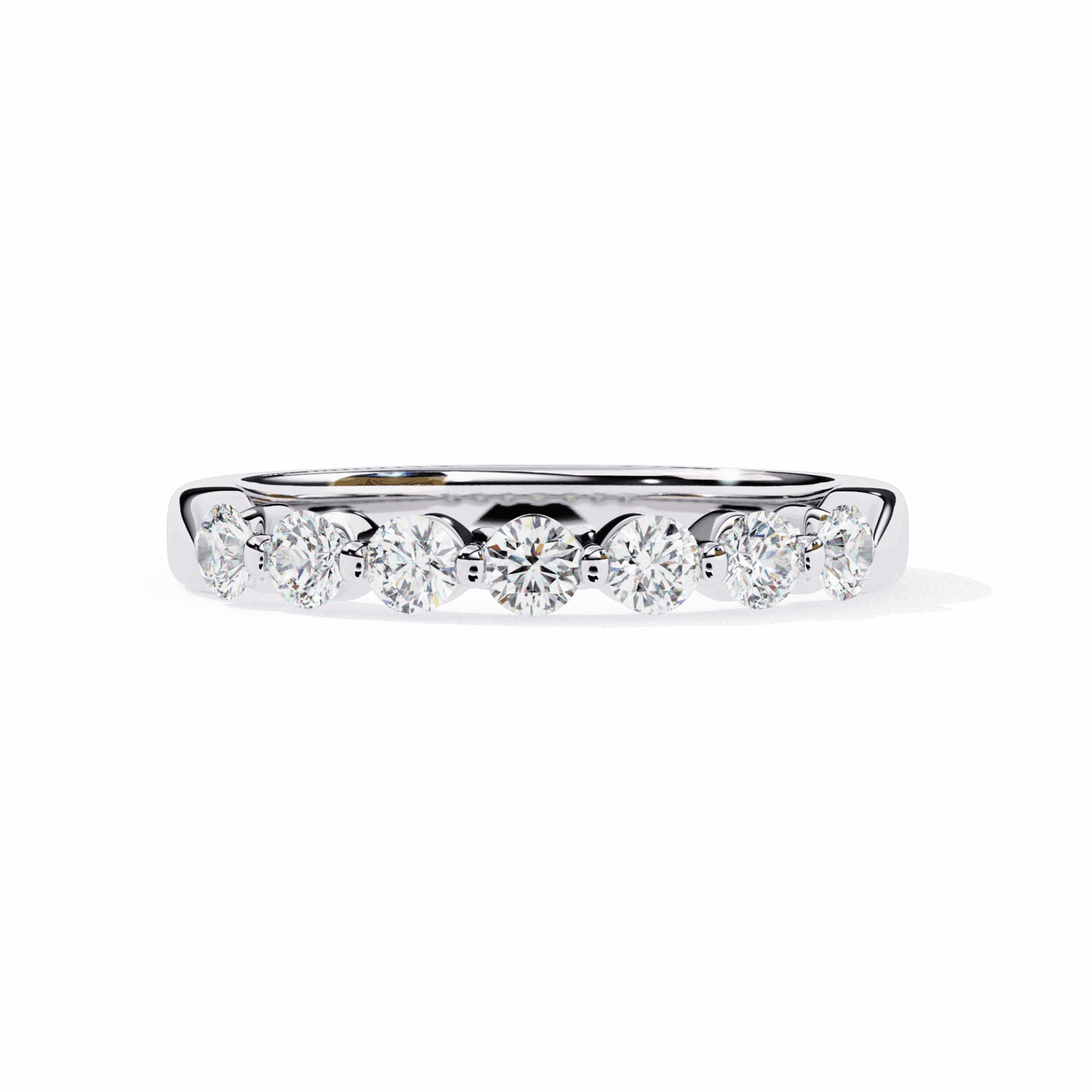 0.5 Carat Round Stackable Band in Moissanite | House of Estara