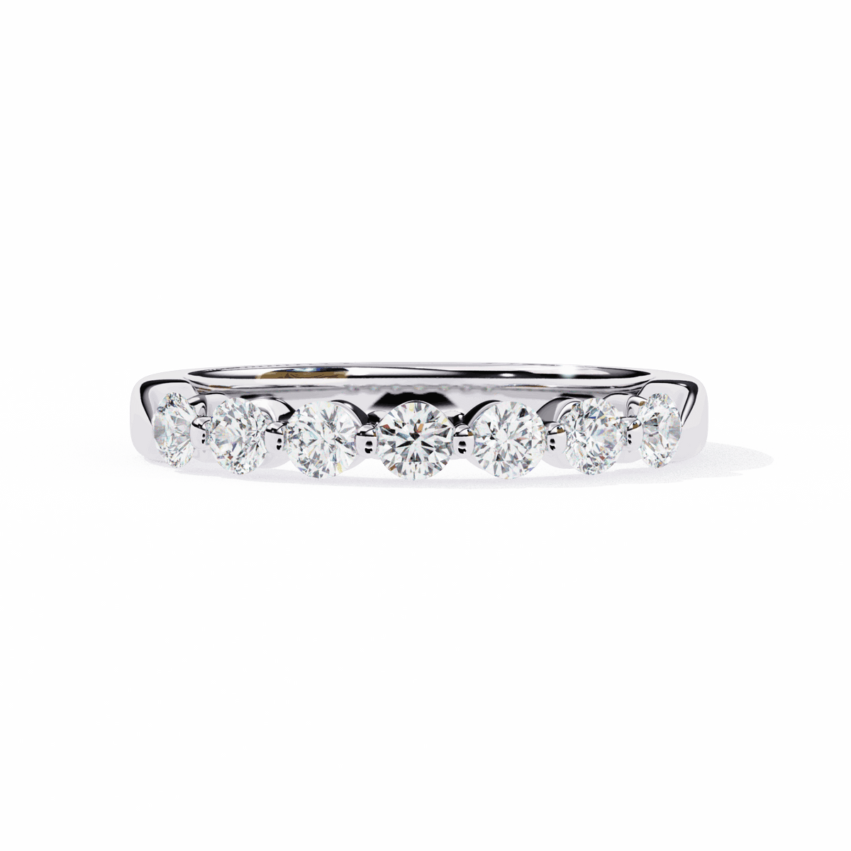 0.5 Carat Round Stackable Band in Moissanite | House of Estara