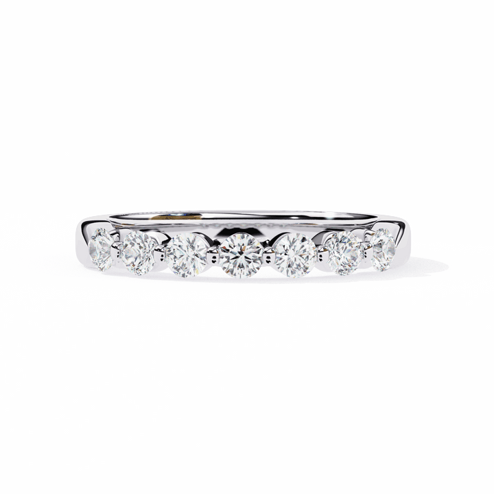 0.5 Carat Round Stackable Band in Moissanite | House of Estara