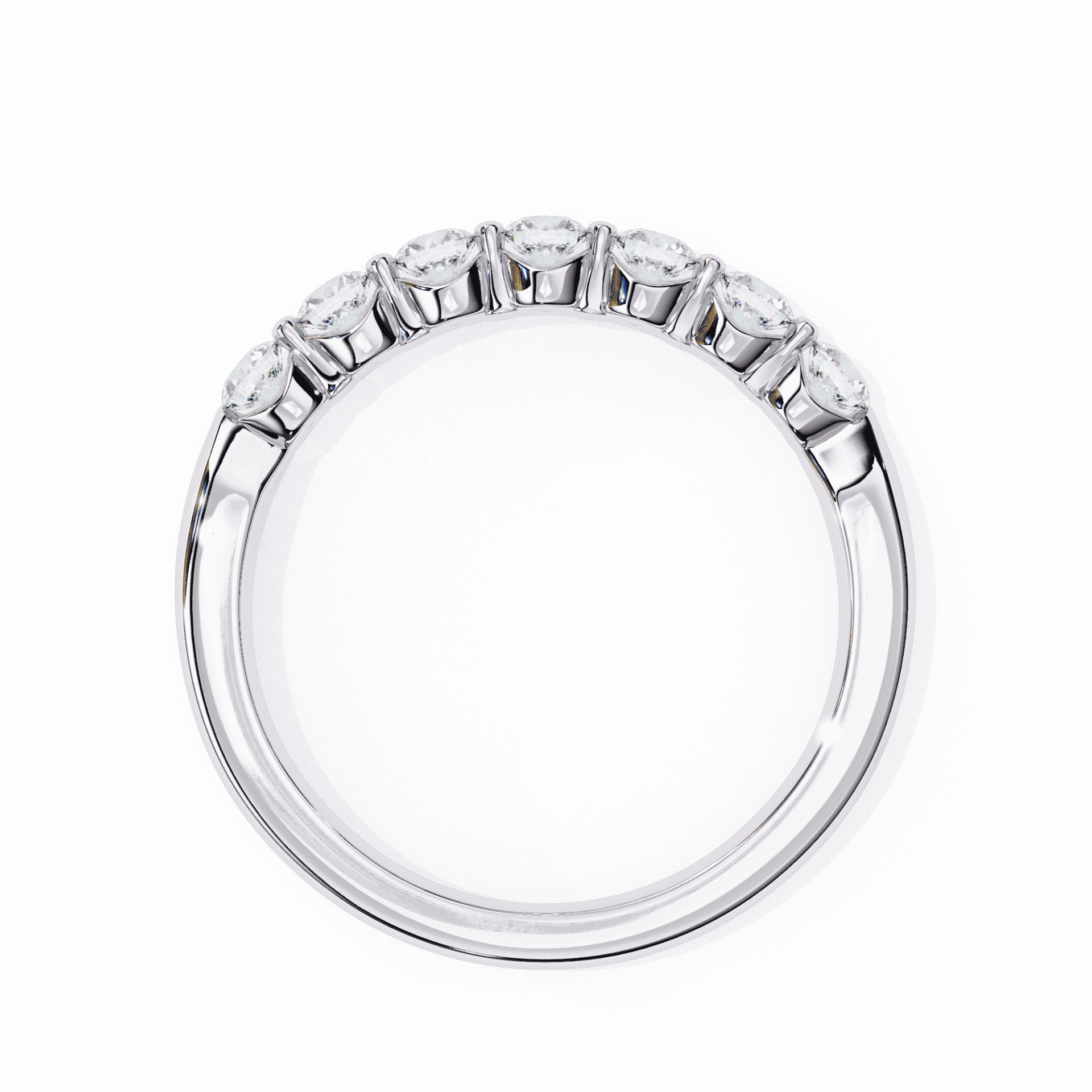 0.5 Carat Round Stackable Band in Moissanite | House of Estara