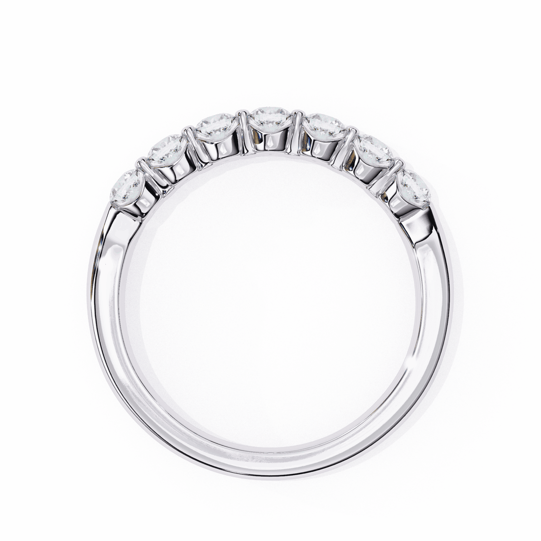 0.5 Carat Round Stackable Band in Moissanite | House of Estara