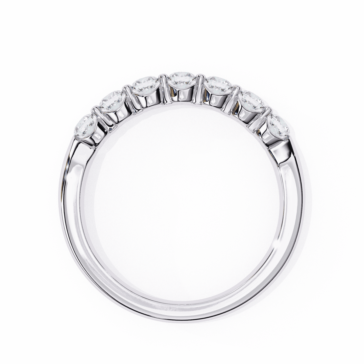 0.5 Carat Round Stackable Band in Moissanite | House of Estara