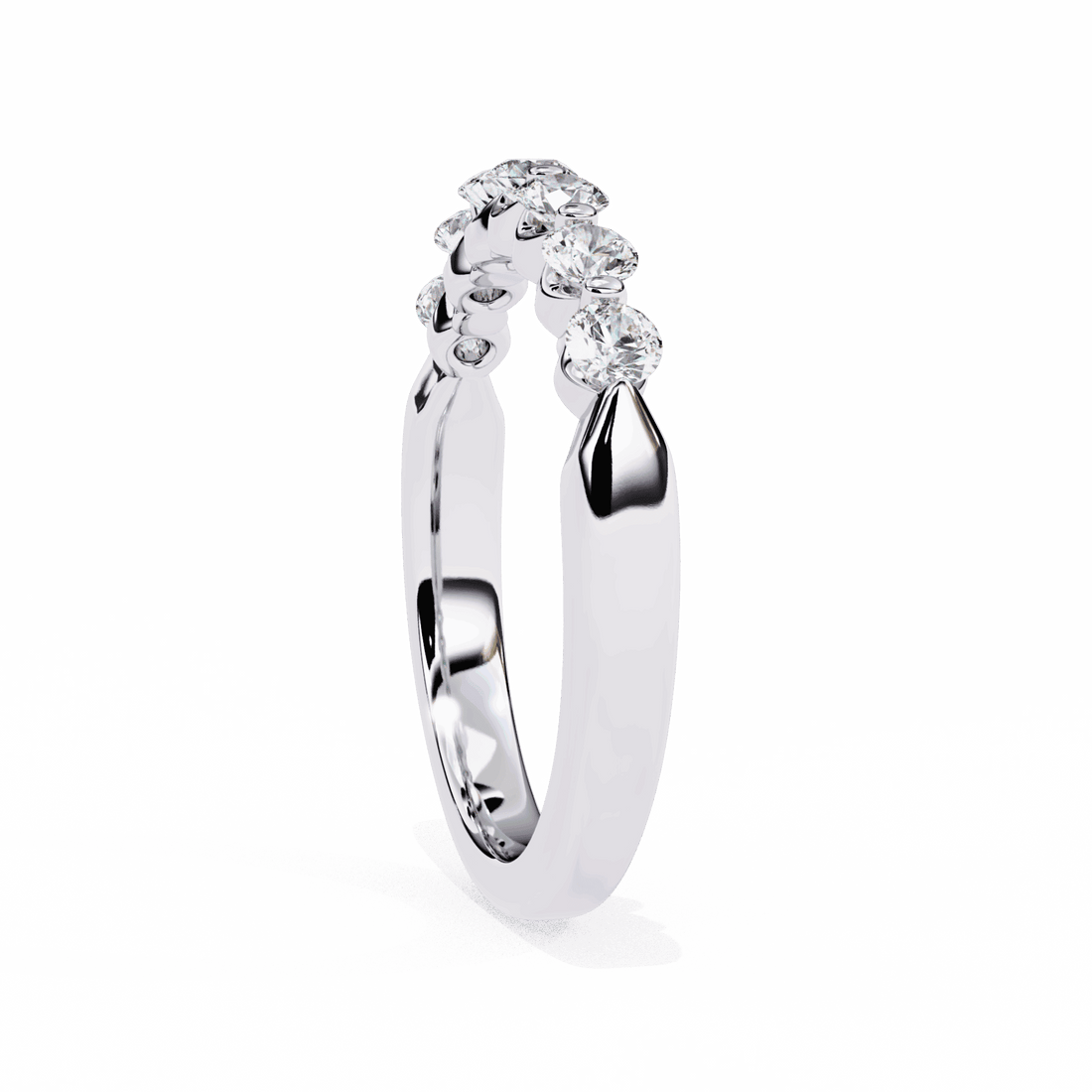 0.5 Carat Round Stackable Band in Moissanite | House of Estara
