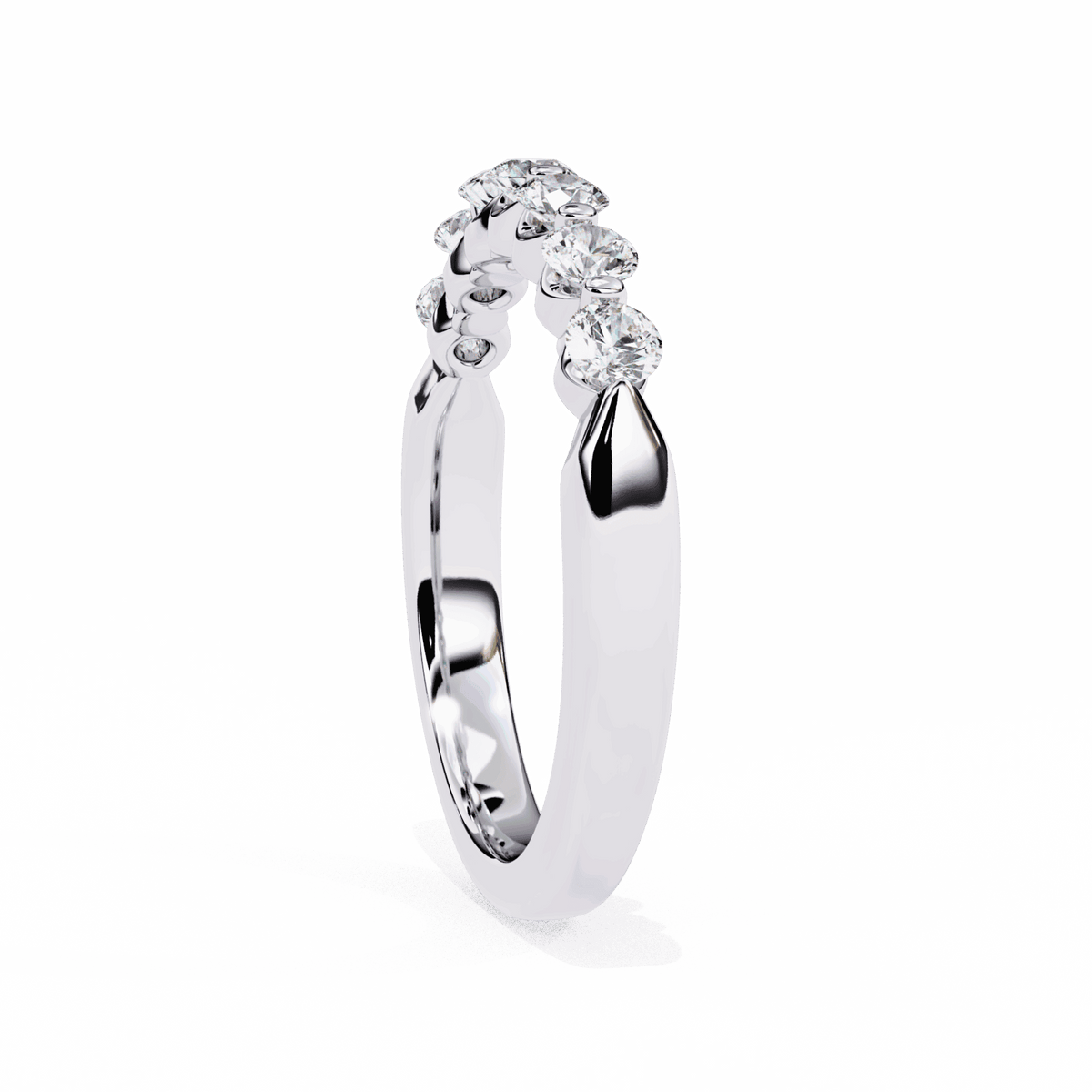 0.5 Carat Round Stackable Band in Moissanite | House of Estara