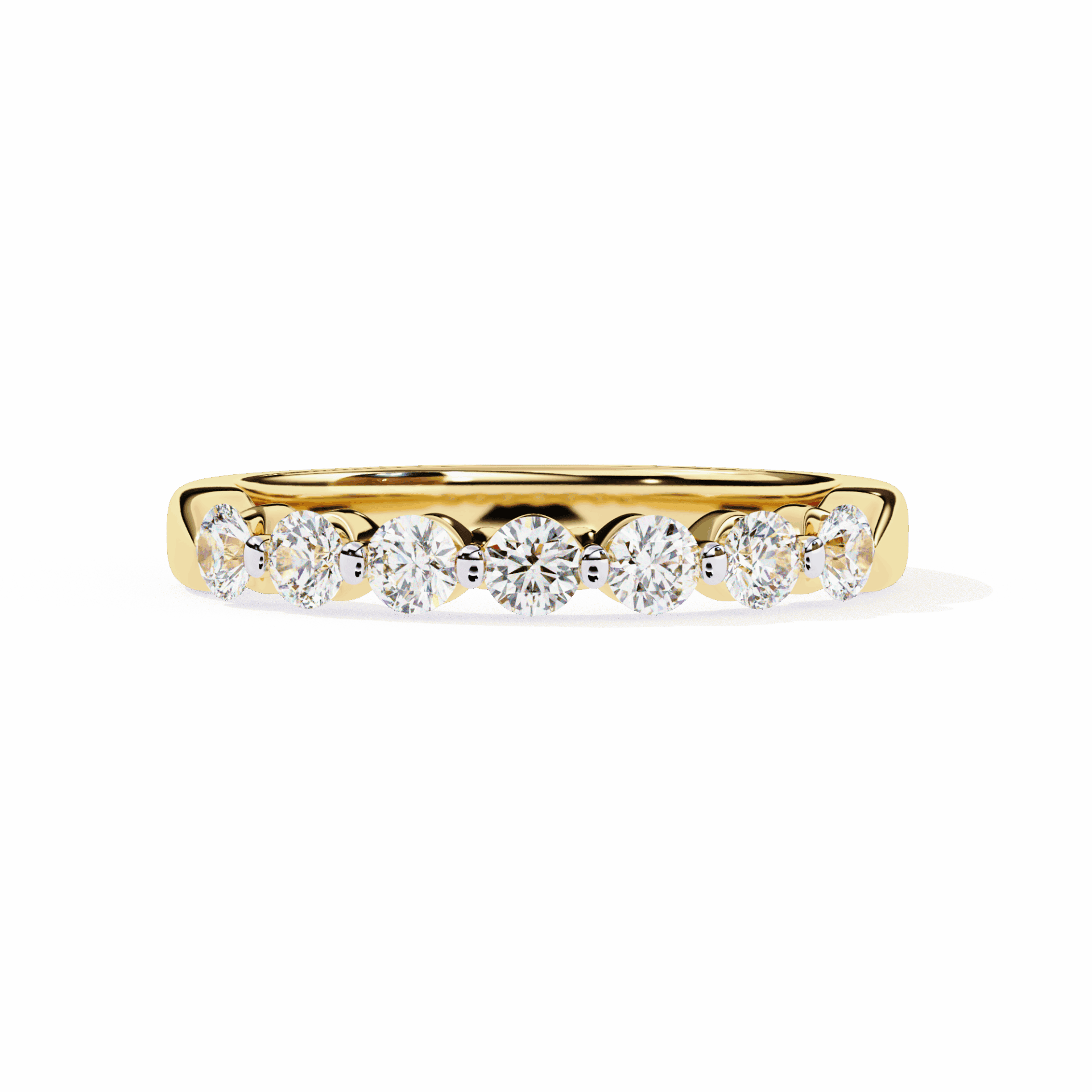 0.5 Carat Round Stackable Band in Moissanite | House of Estara