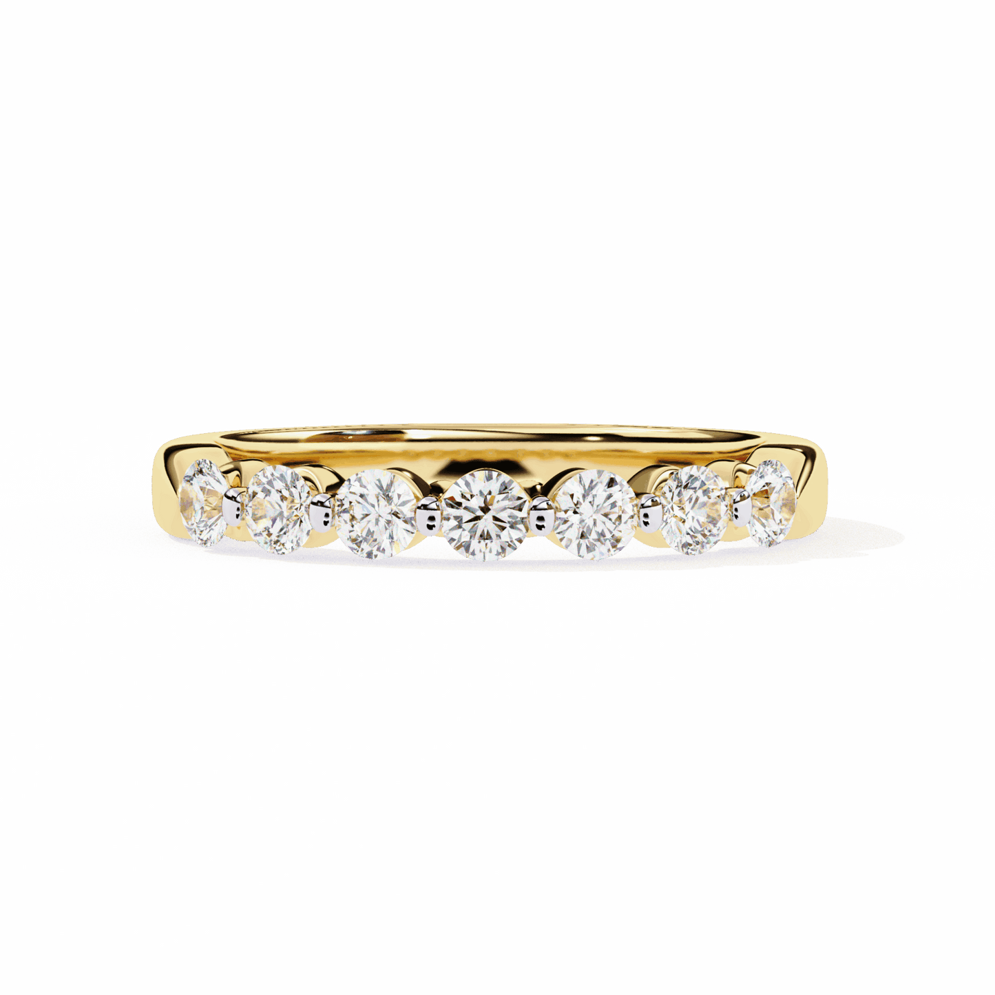0.5 Carat Round Stackable Band in Moissanite | House of Estara