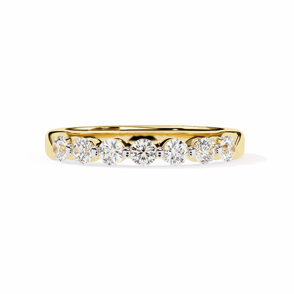 0.5 Carat Round Stackable Band in Moissanite | House of Estara