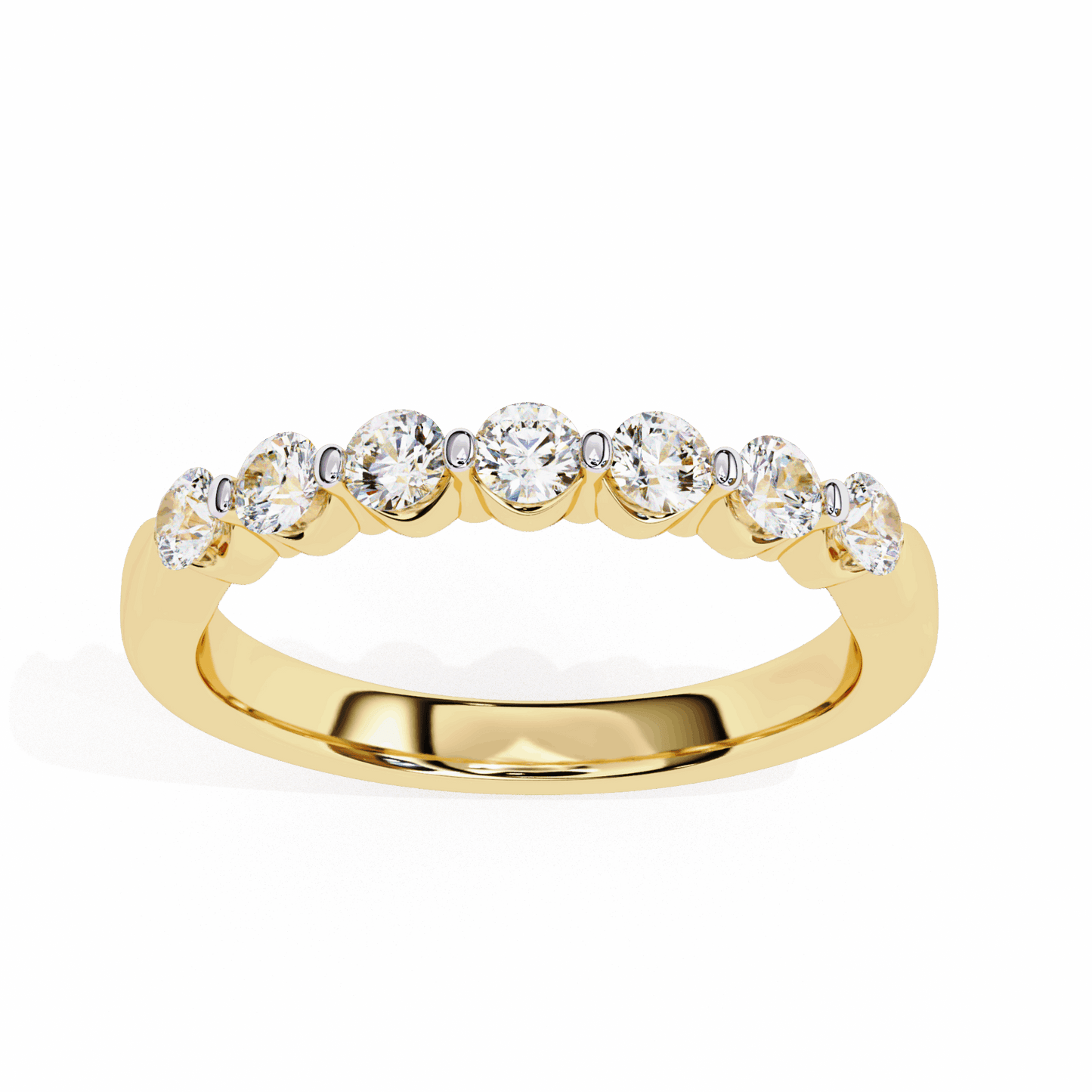 0.5 Carat Round Stackable Band in Moissanite | House of Estara