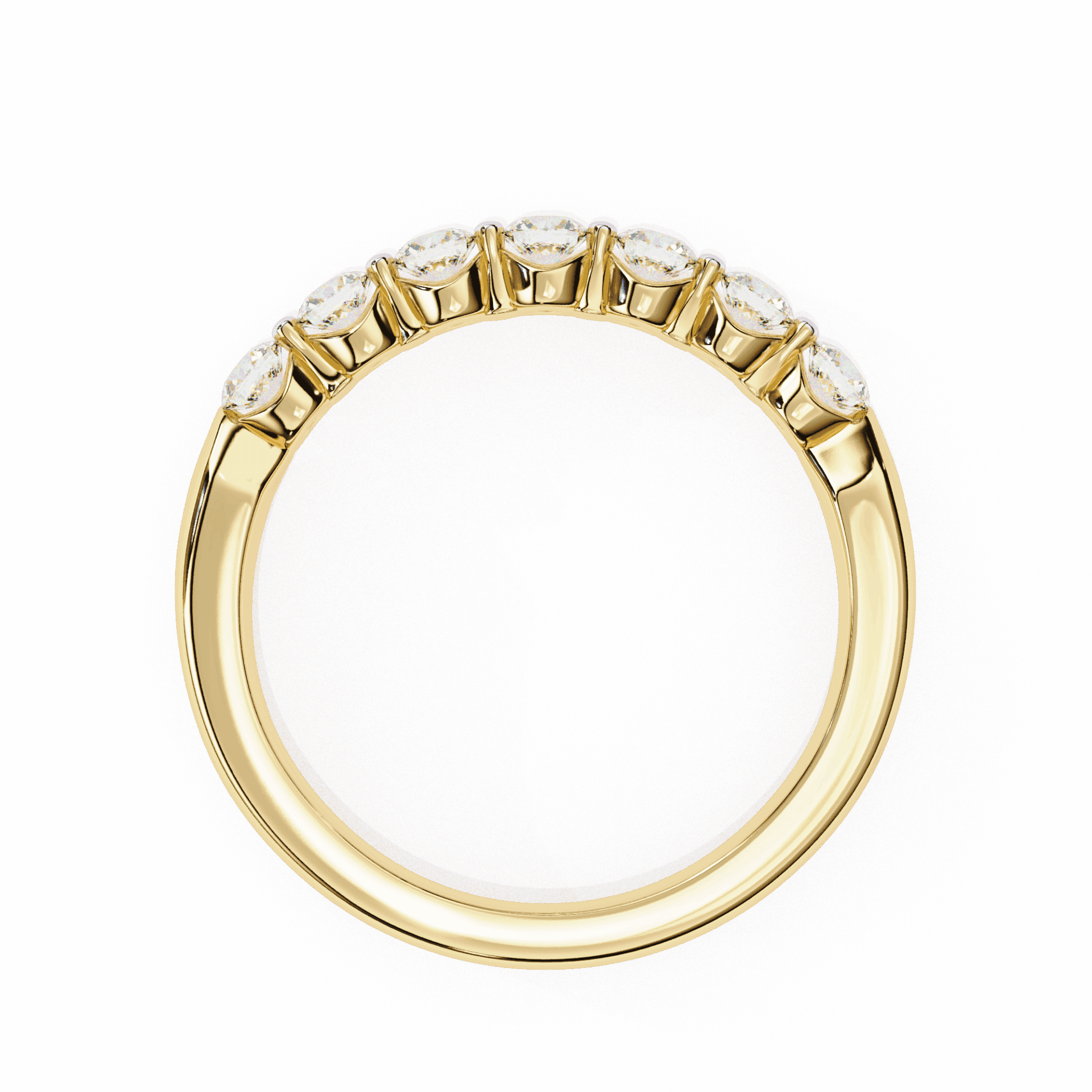 0.5 Carat Round Stackable Band in Moissanite | House of Estara