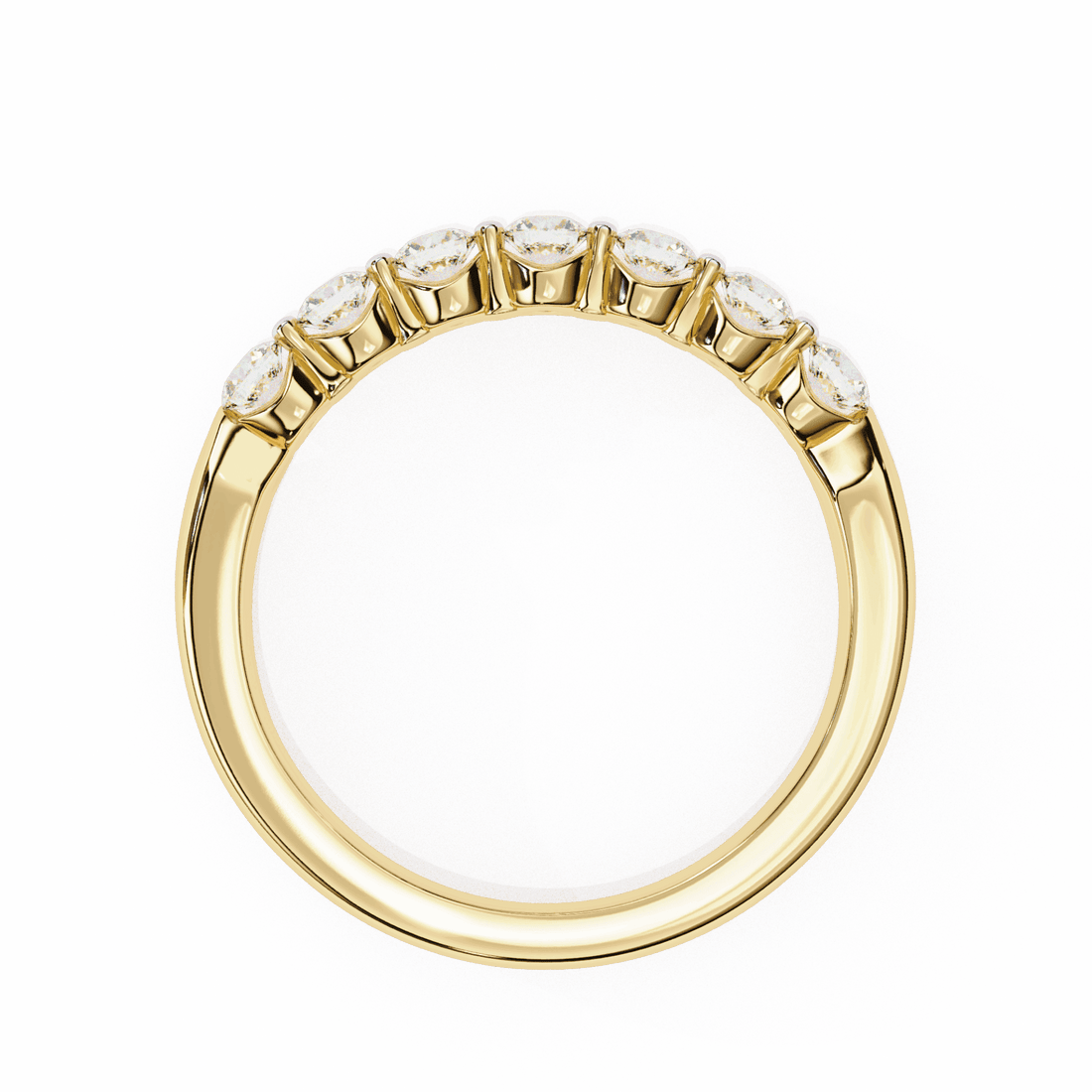 0.5 Carat Round Stackable Band in Moissanite | House of Estara