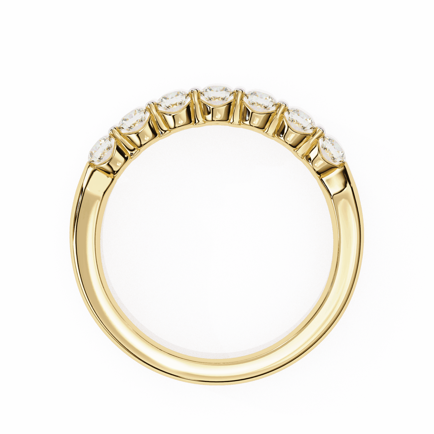 0.5 Carat Round Stackable Band in Moissanite | House of Estara