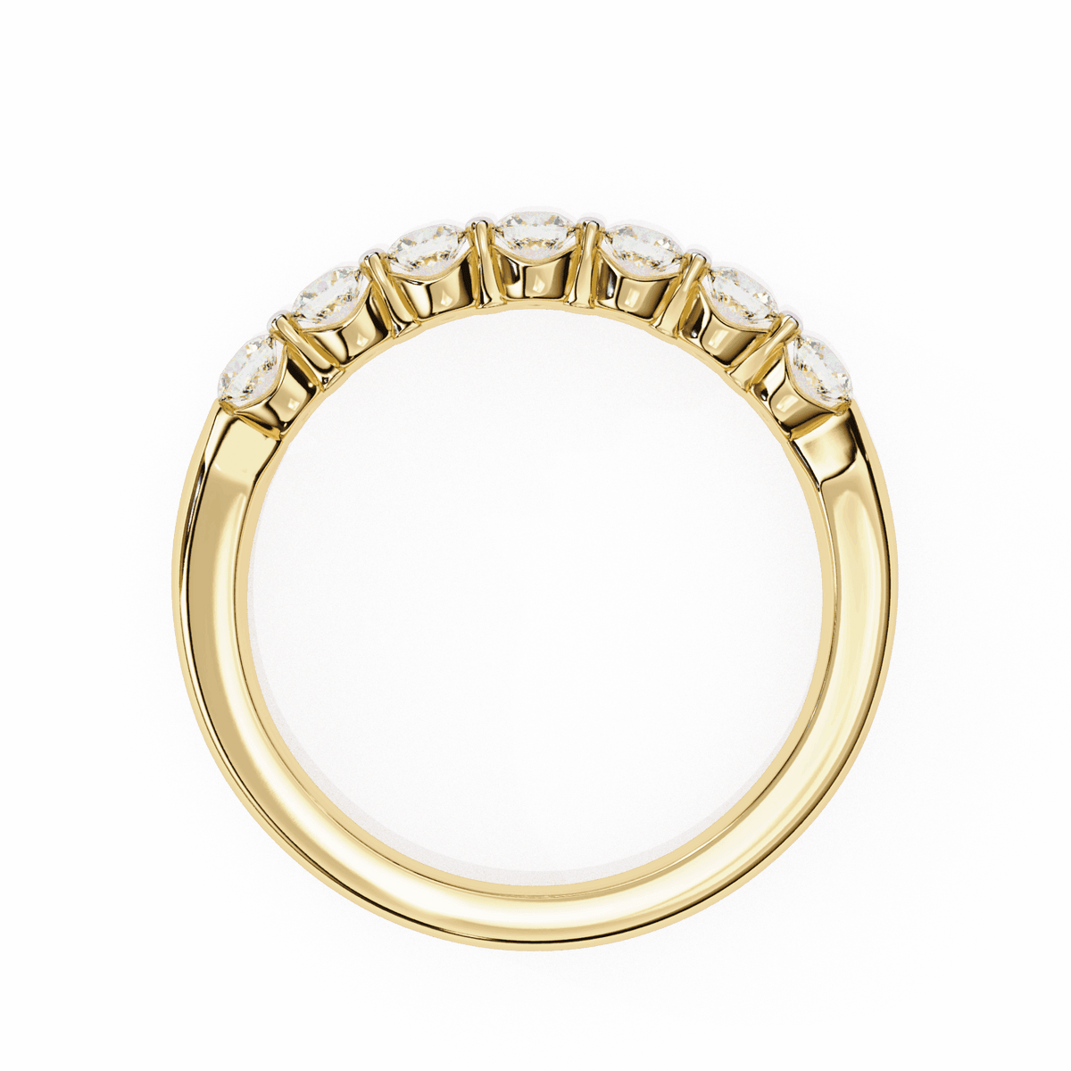 0.5 Carat Round Stackable Band in Moissanite | House of Estara