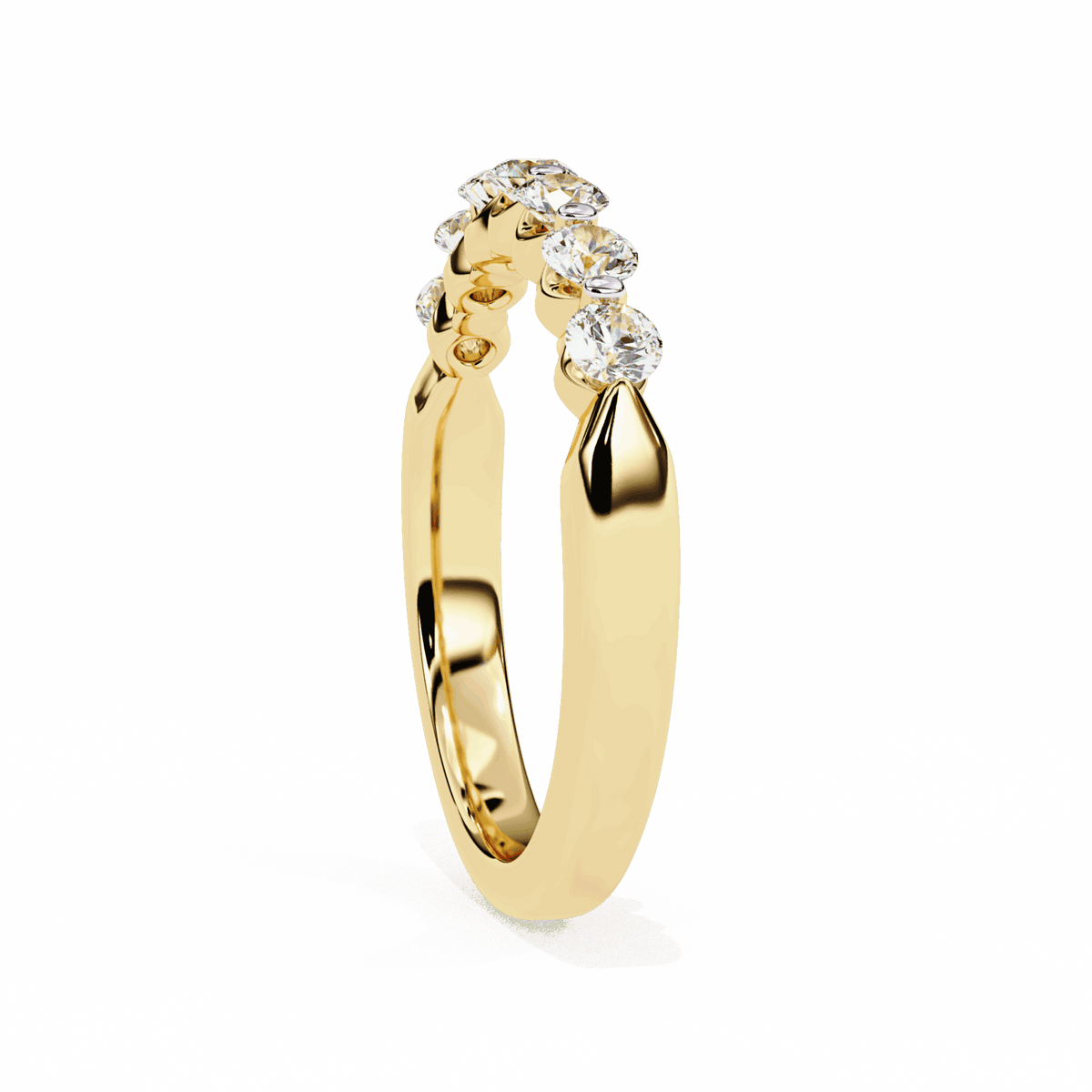 0.5 Carat Round Stackable Band in Moissanite | House of Estara