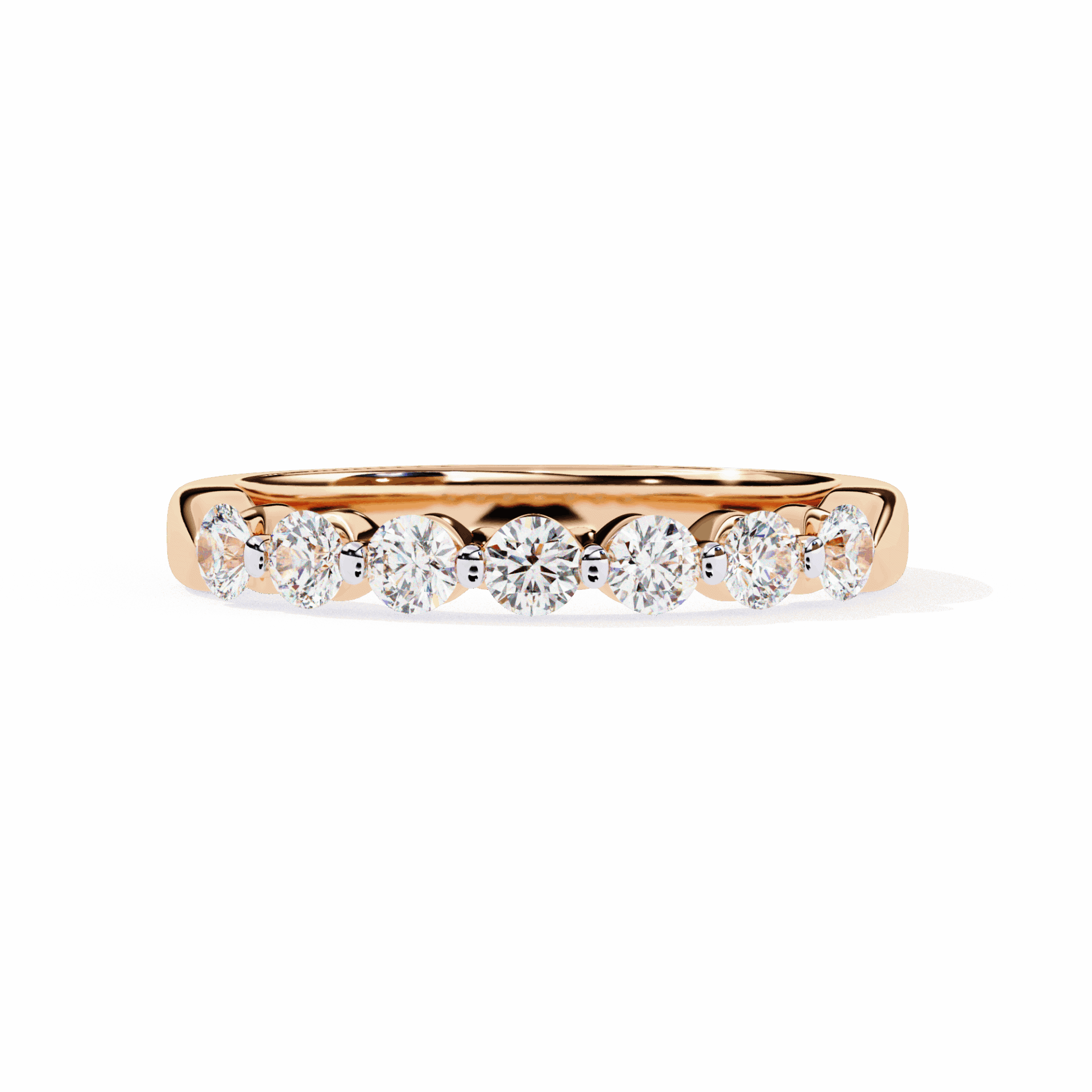0.5 Carat Round Stackable Band in Moissanite | House of Estara