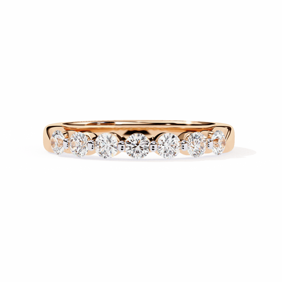 0.5 Carat Round Stackable Band in Moissanite | House of Estara