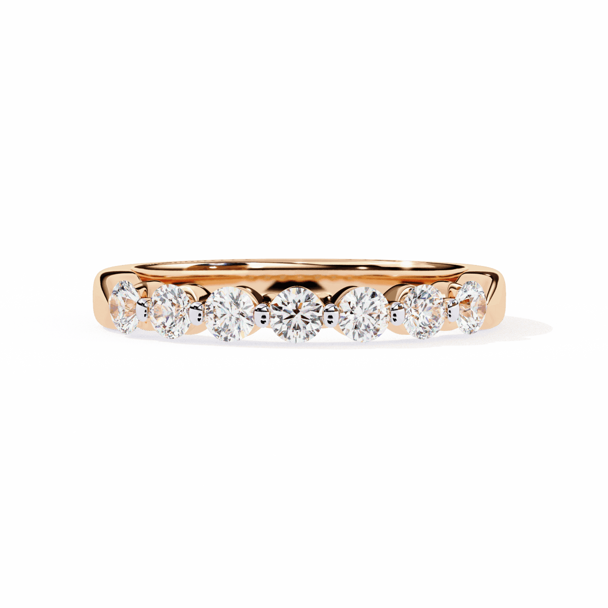 0.5 Carat Round Stackable Band in Moissanite | House of Estara