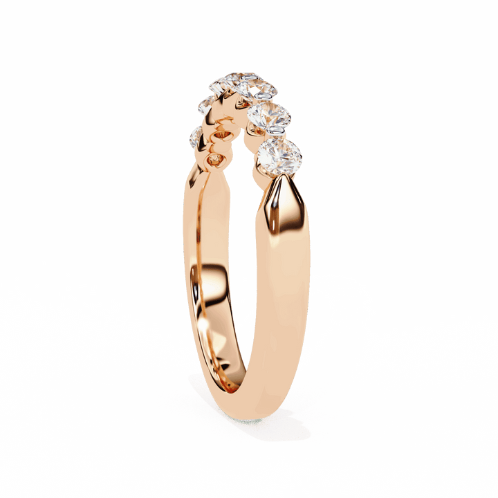 0.5 Carat Round Stackable Band in Moissanite | House of Estara