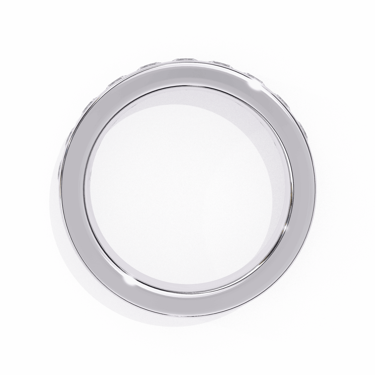 1 Carat Round Minimal Band in Moissanite | House of Estara
