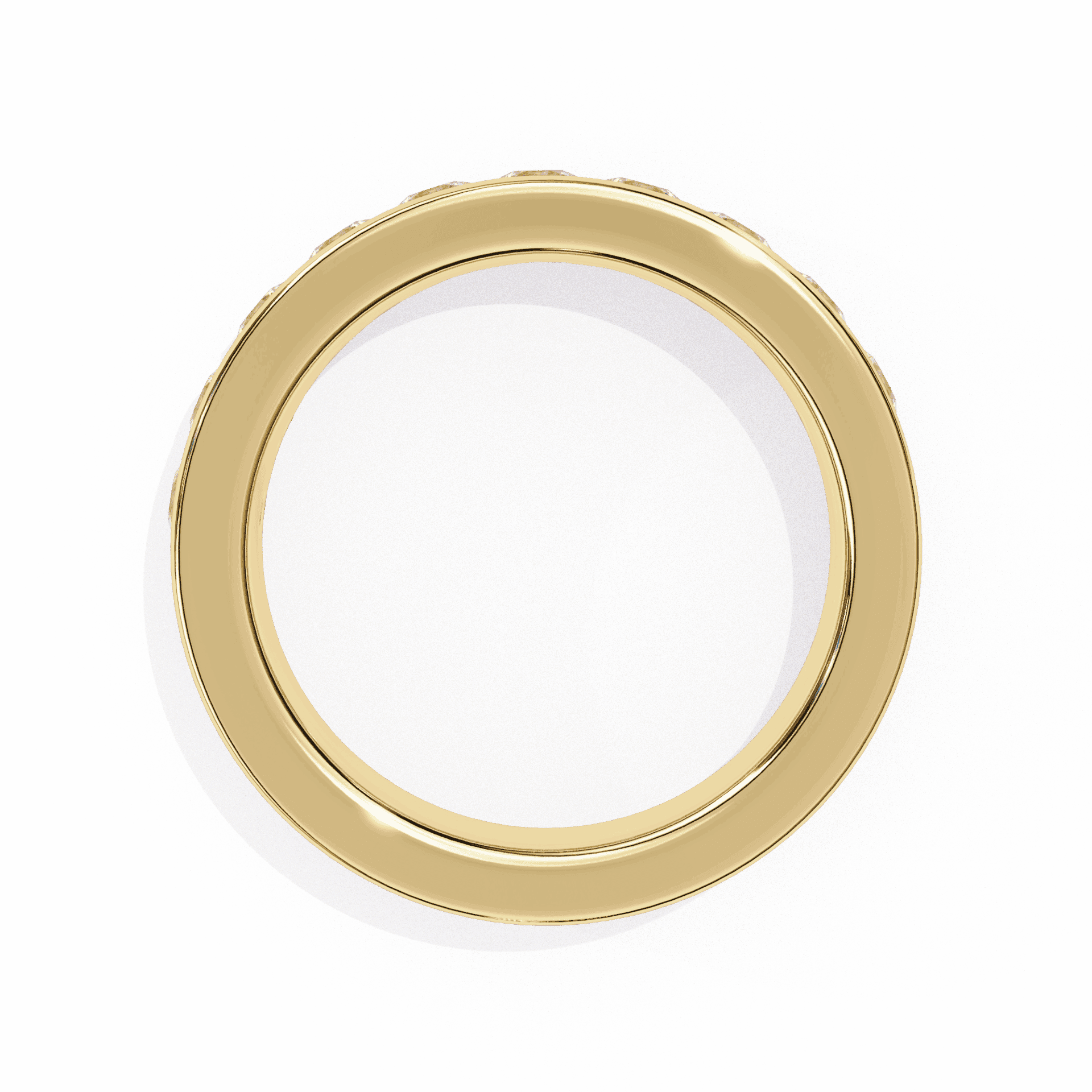 1 Carat Round Minimal Band in Moissanite | House of Estara