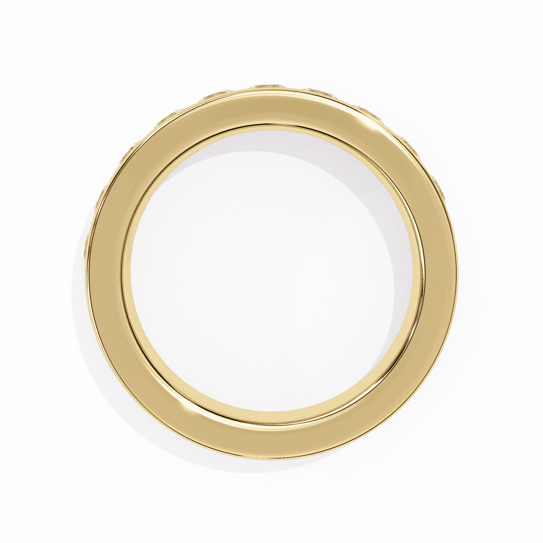 1 Carat Round Minimal Band in Moissanite | House of Estara