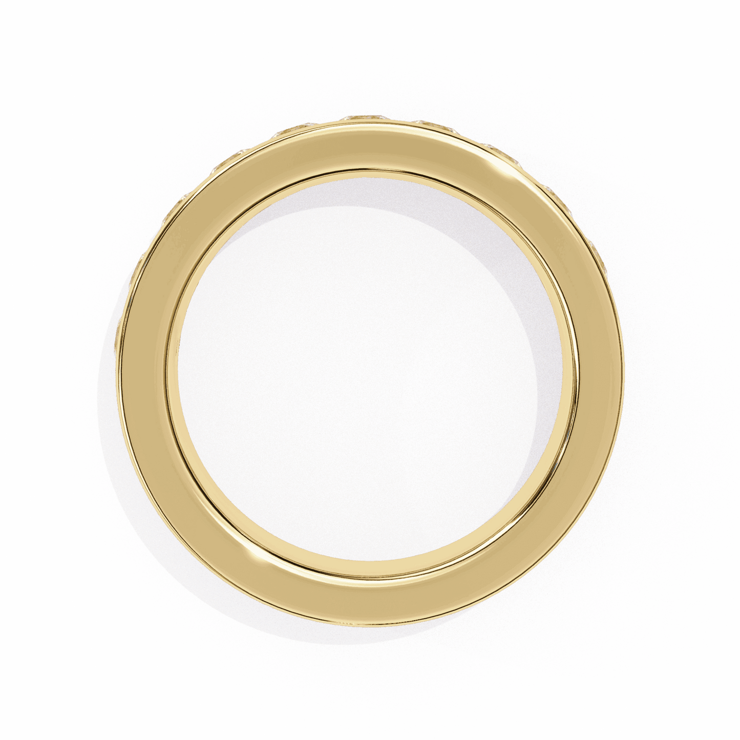 1 Carat Round Minimal Band in Moissanite | House of Estara