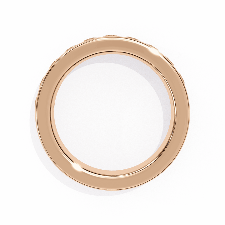 1 Carat Round Minimal Band in Moissanite | House of Estara